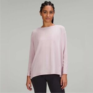 Lululemon Back in Action Long Sleeve Shirt Light Pink